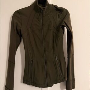 Lululemon Athletica Dark Green Define Zip Up Jacket